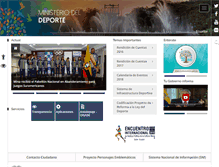 Tablet Screenshot of deporte.gob.ec